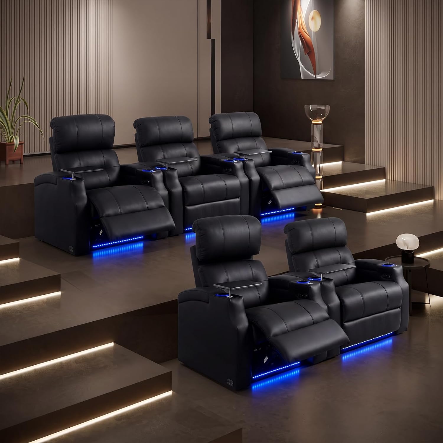 Top Grain Leather Home Theater - Home Cinema Chairs ulasan dan harga