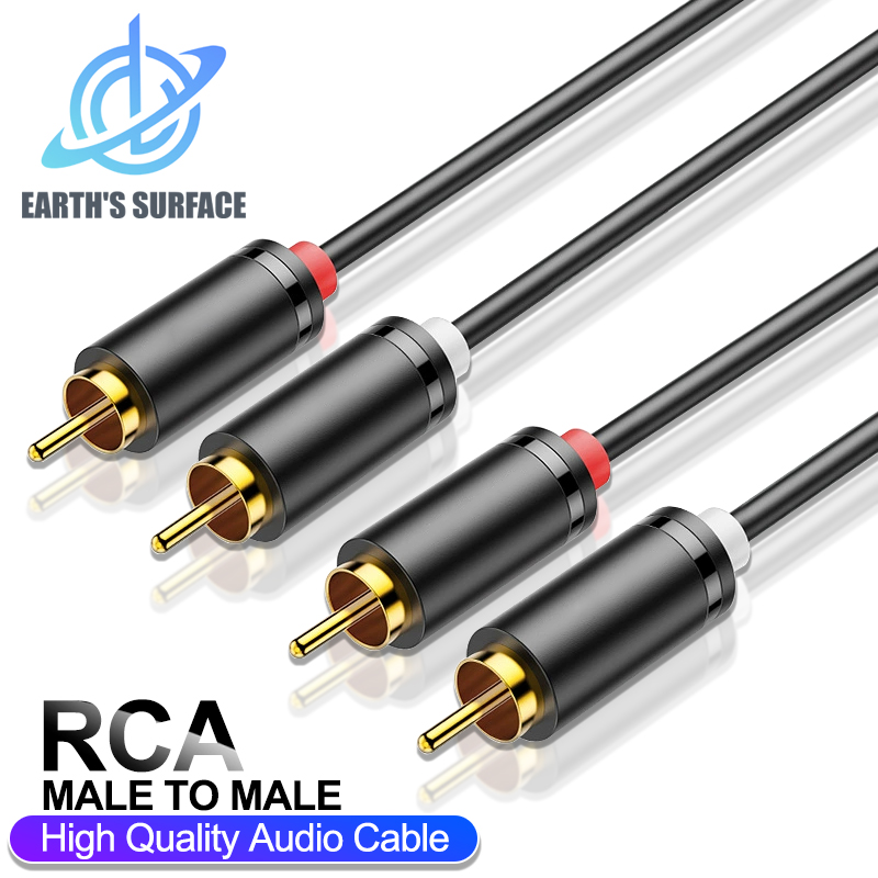 HIFI Stereo RCA Cable 2RCA to  - Home Cinema Tv ulasan dan harga